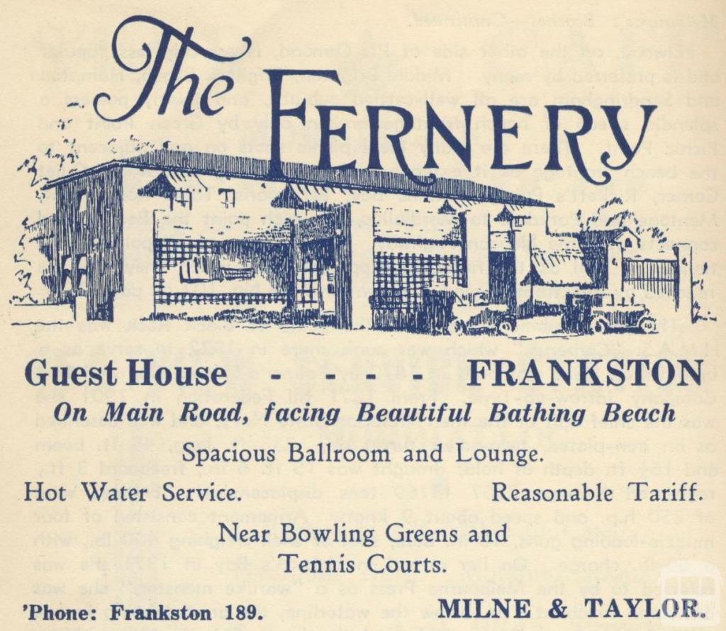 The Fernery, Frankston, 1949