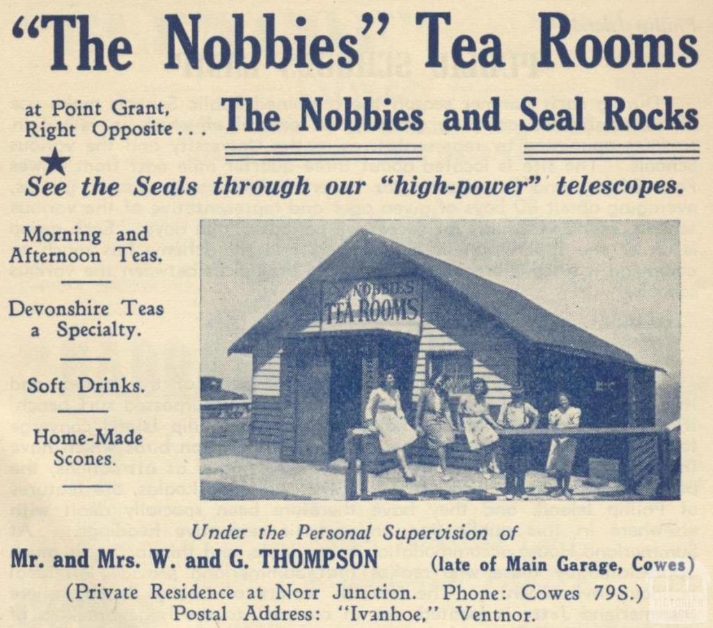 The Nobbies Tea Rooms, Phillip Island, 1949