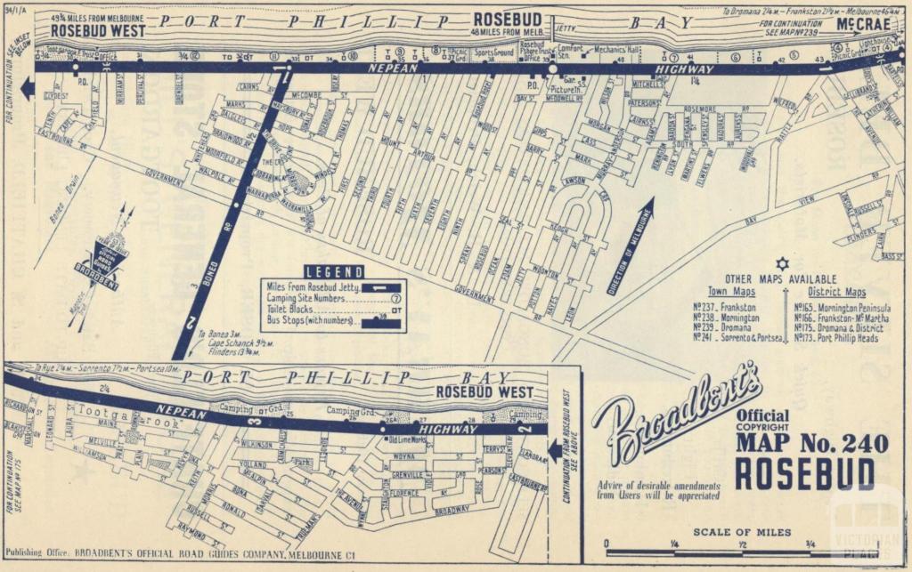 Map Rosebud, 1949