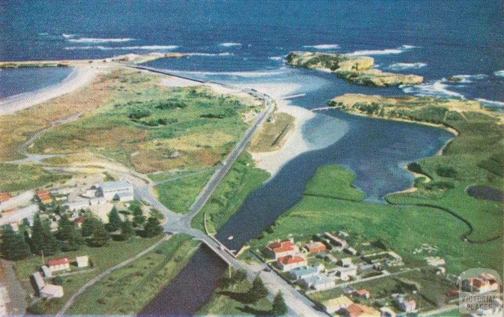 Merri River mouth, Warrnambool, c1960