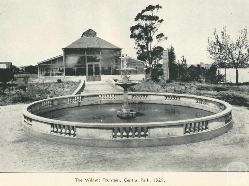 Wilmot Fountain, Central Park, 1929