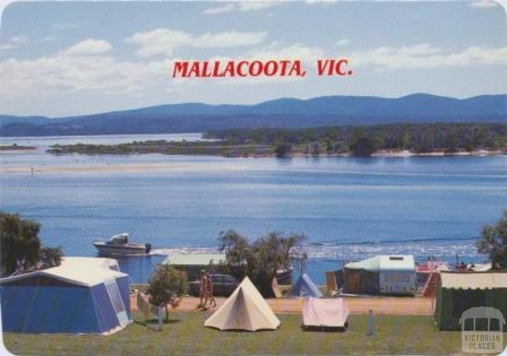 Caravan Park and foreshore reserve at Mallacoota