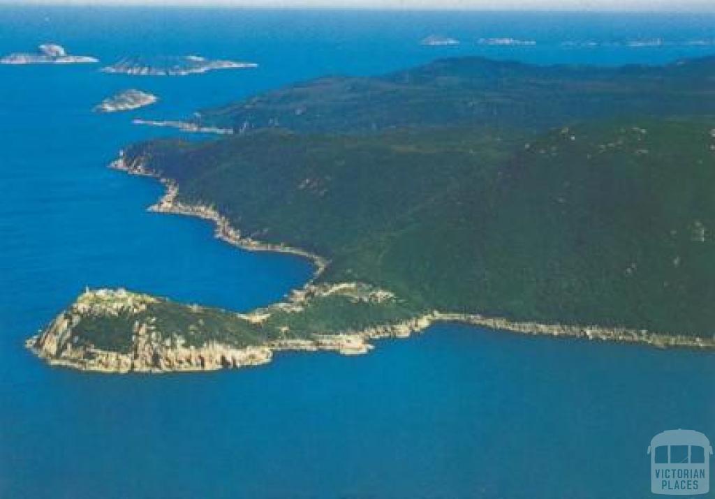 The lighthouse, situated on the South Eastern point of Wilson's Promontory