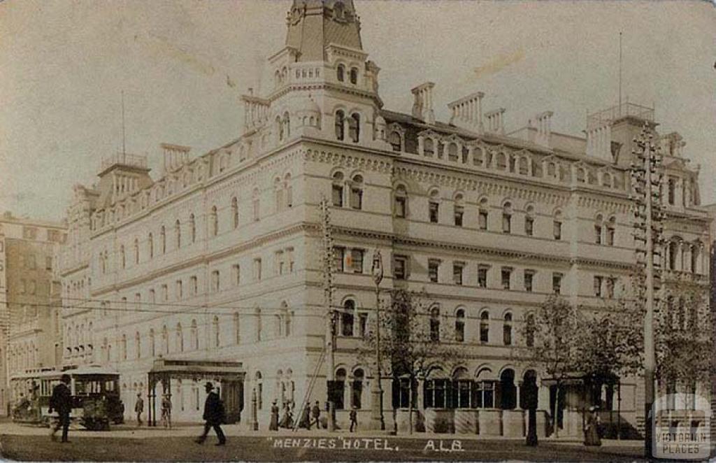 Menzies Hotel, Melbourne, c1910