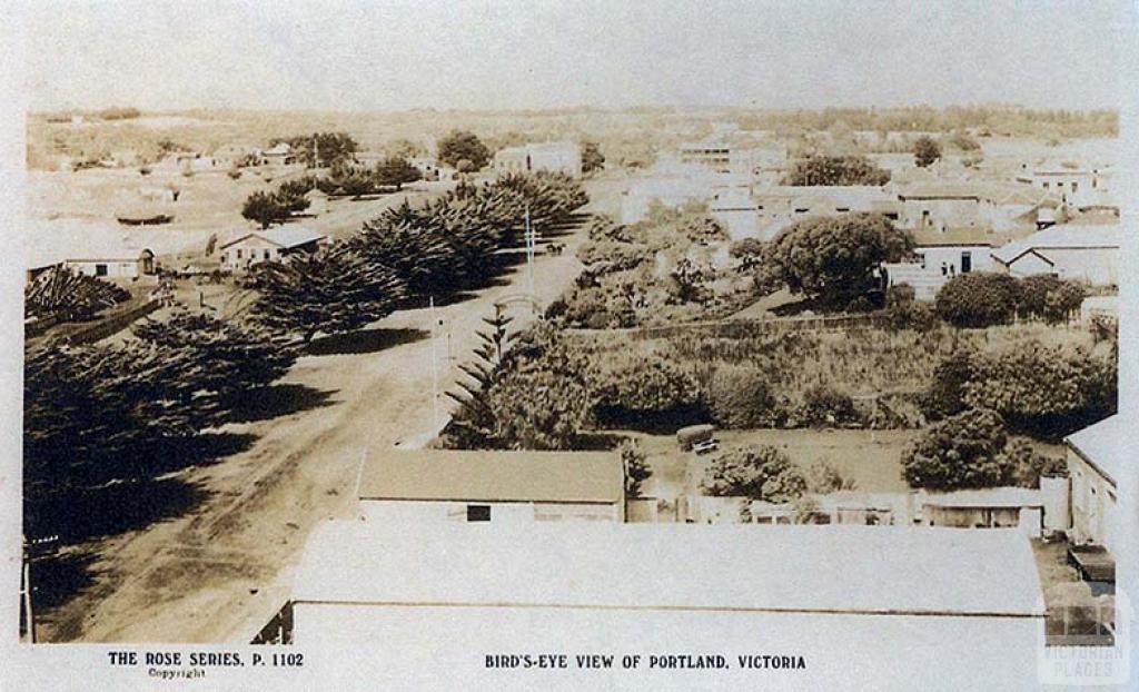 Bird's eye view of Portland, c1920