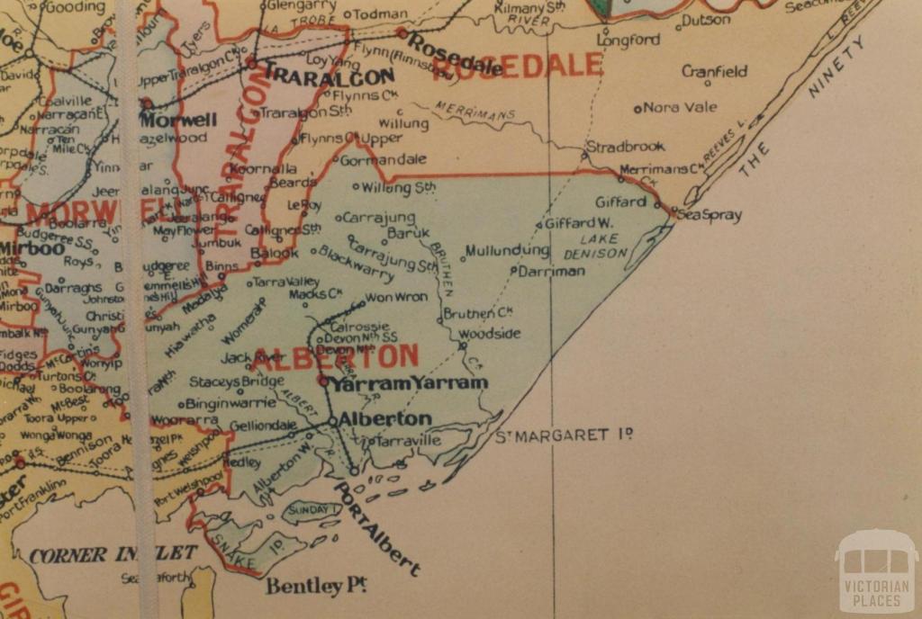 Alberton shire map, 1924