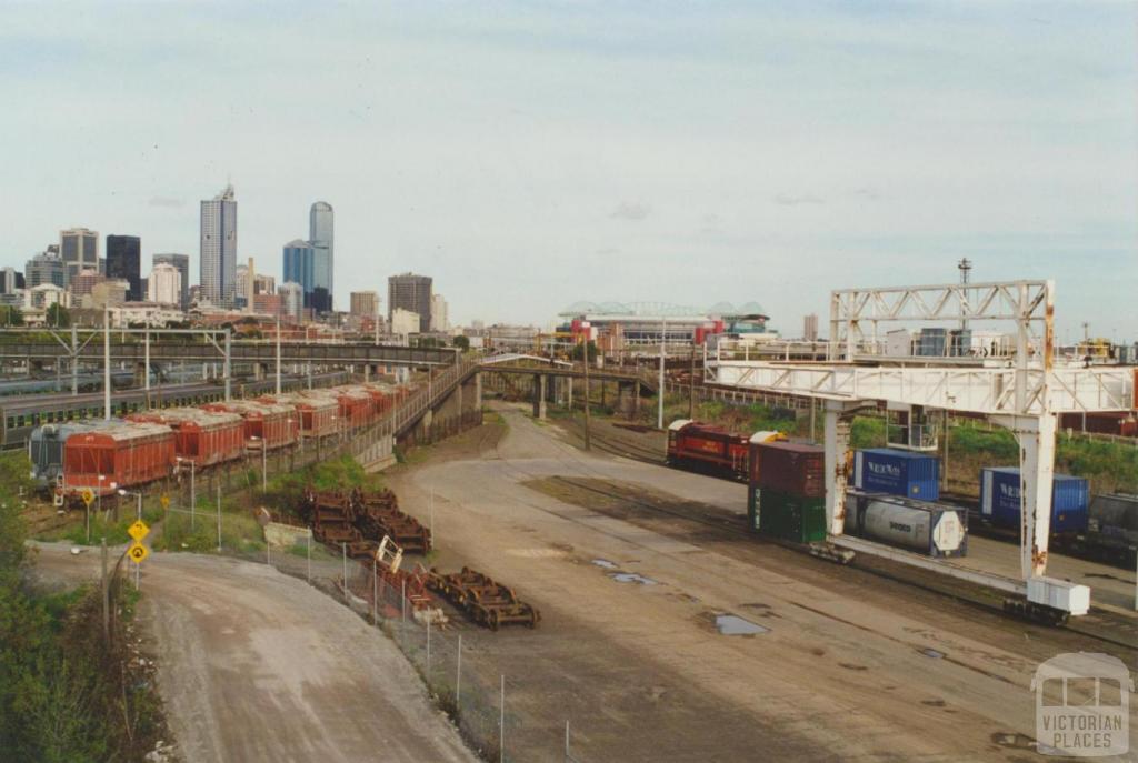 West Melbourne Rail Yards from Dynon Bridge, 2000