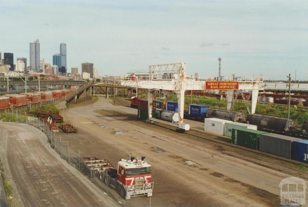 West Melbourne Rail Yards from Dynon Bridge, 2000