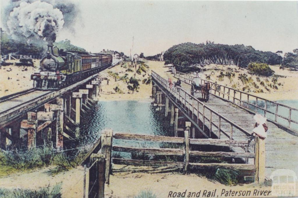 Road and Rail, Patterson River, Carrum, 1910