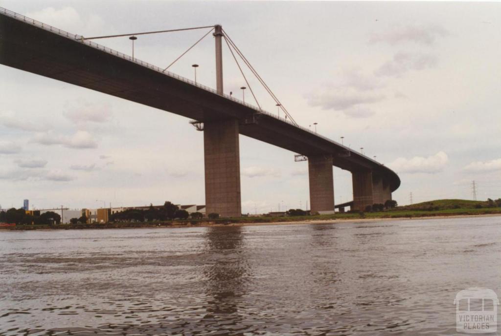 Lower Yarra Crossing, looking east from river, 2000