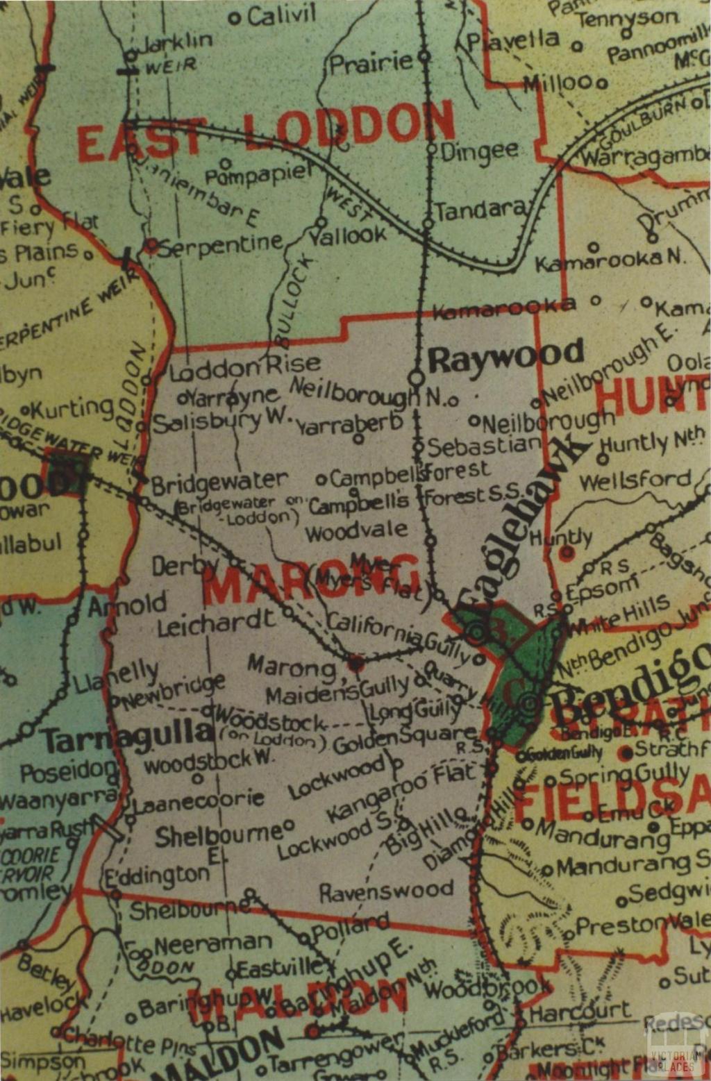 Marong shire map, 1924