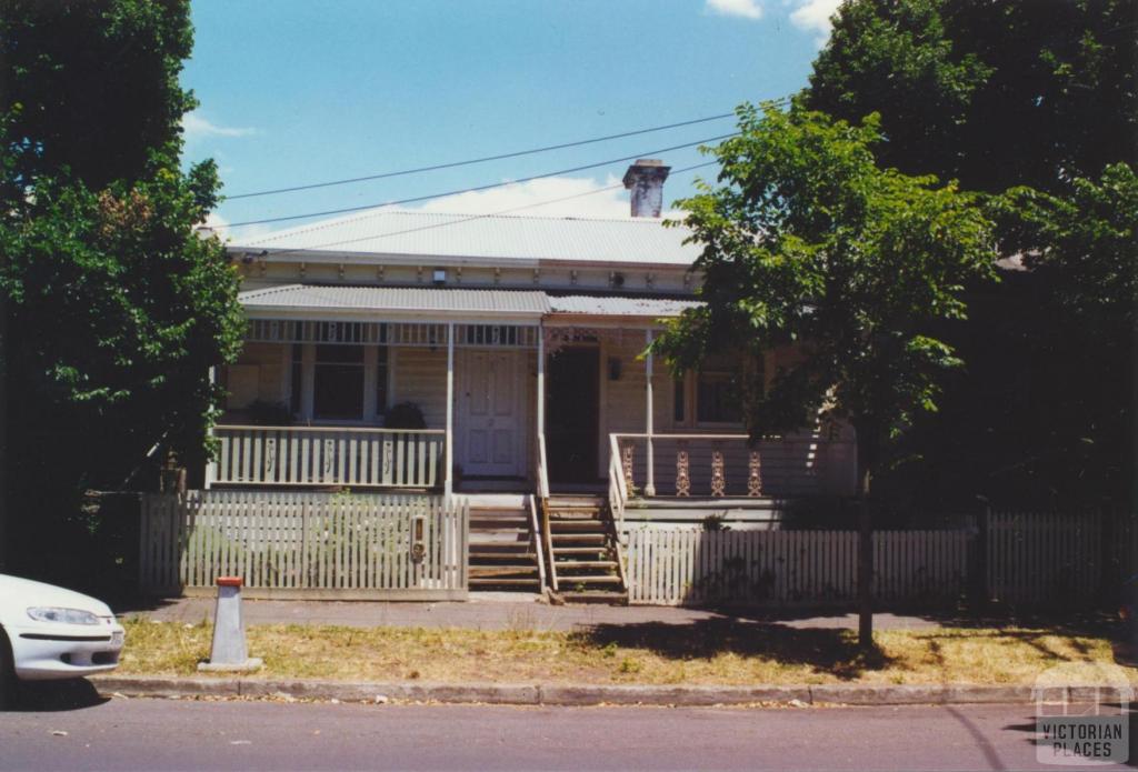 Bellair Street, house with cast iron balcony, Flemington, 2000