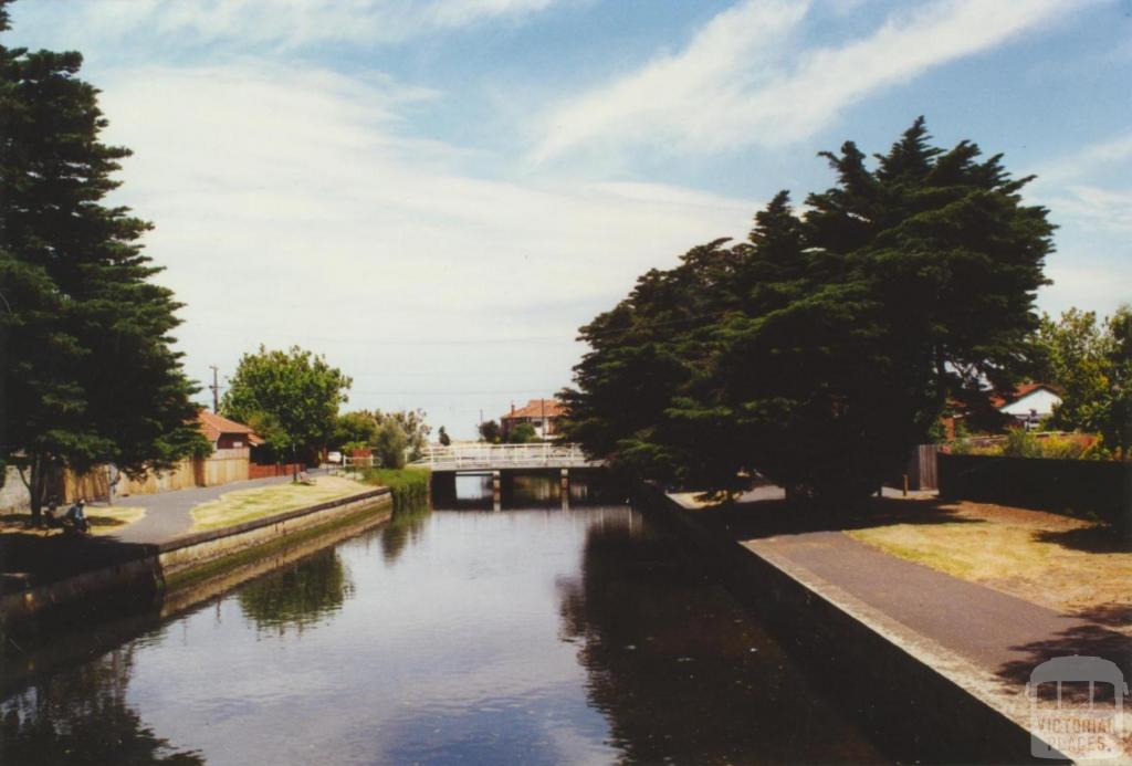 Elwood Canal, looking west from Addison Street, 2000