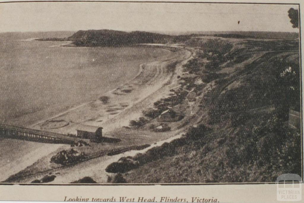 Looking towards West Head, Flinders, 1918