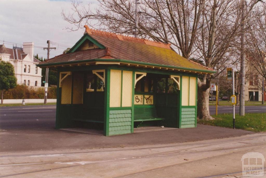 Tram passenger shelter, Dandenong and Hawthorn roads, Malvern, 2001