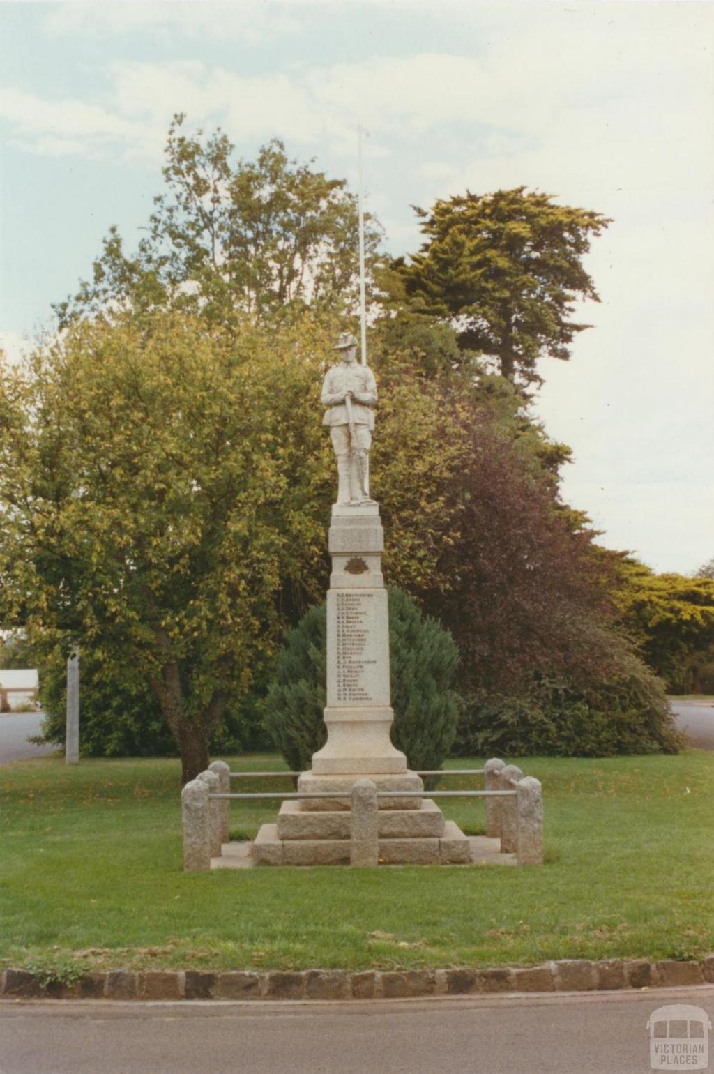 Lancefield War Memorial, 2002