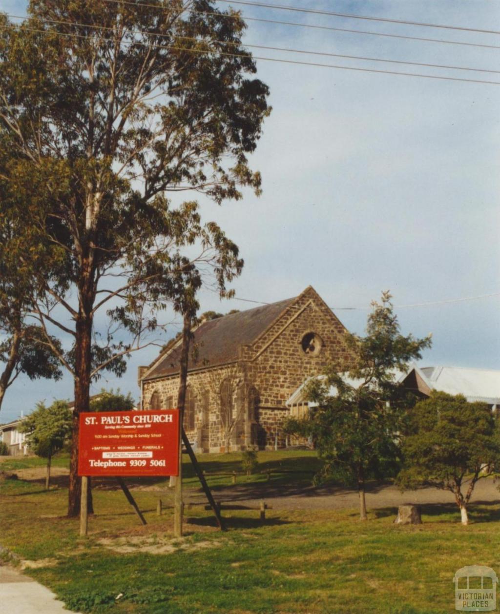 St Pauls Church of England, Westmeadows, 2002