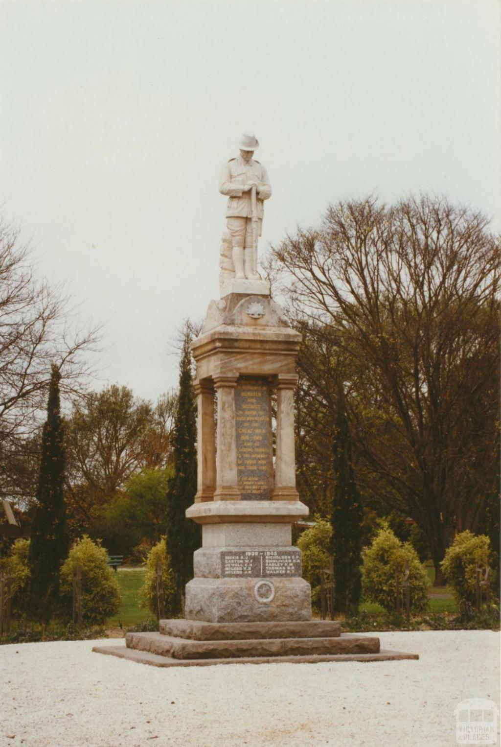 Dunkeld War Memorial, 2002