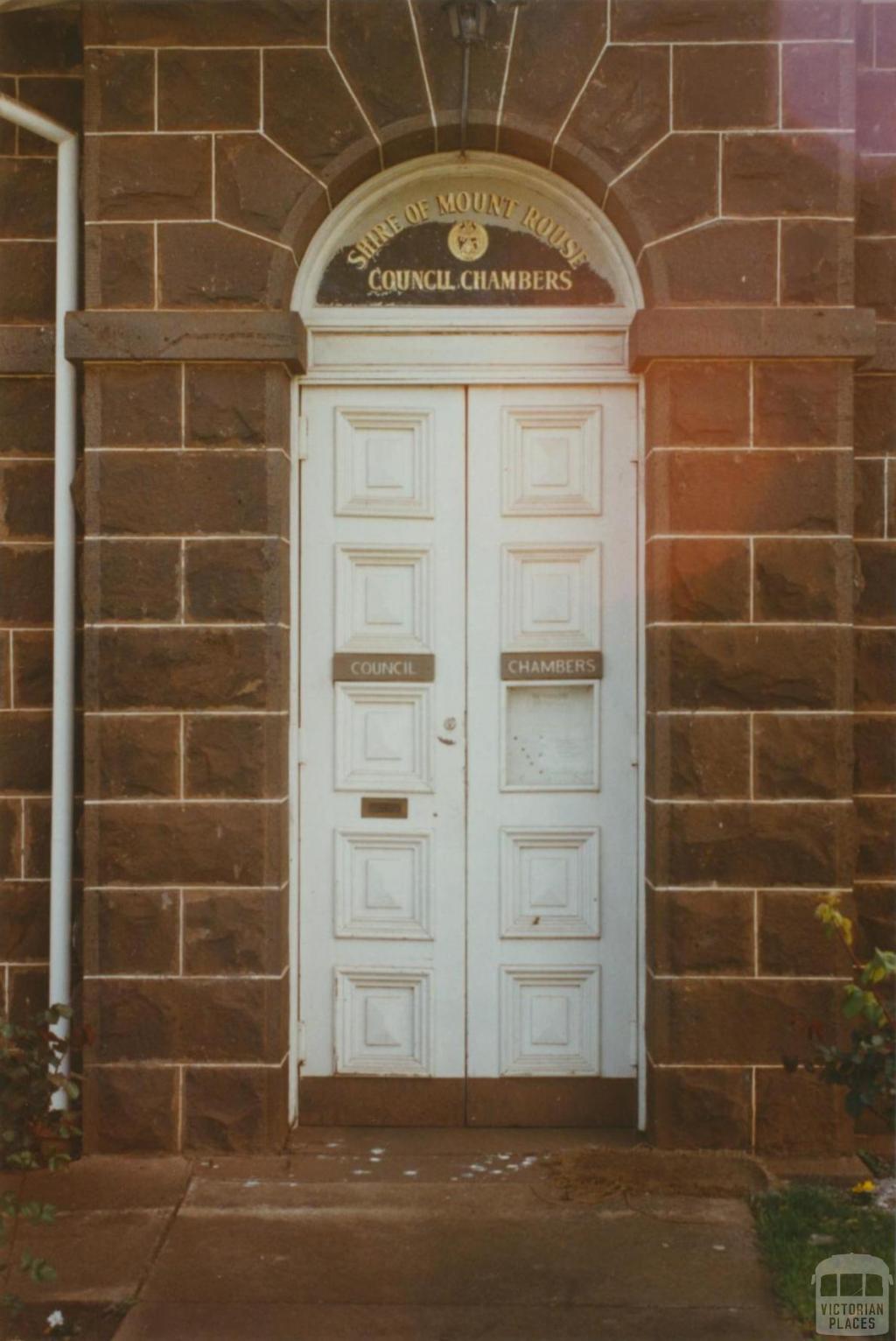 Mount Rouse shire chambers, 2002