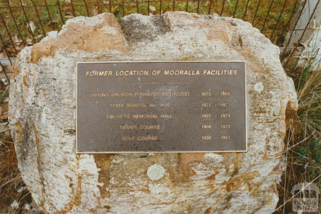 Former location of Mooralla facilities sign, 2002