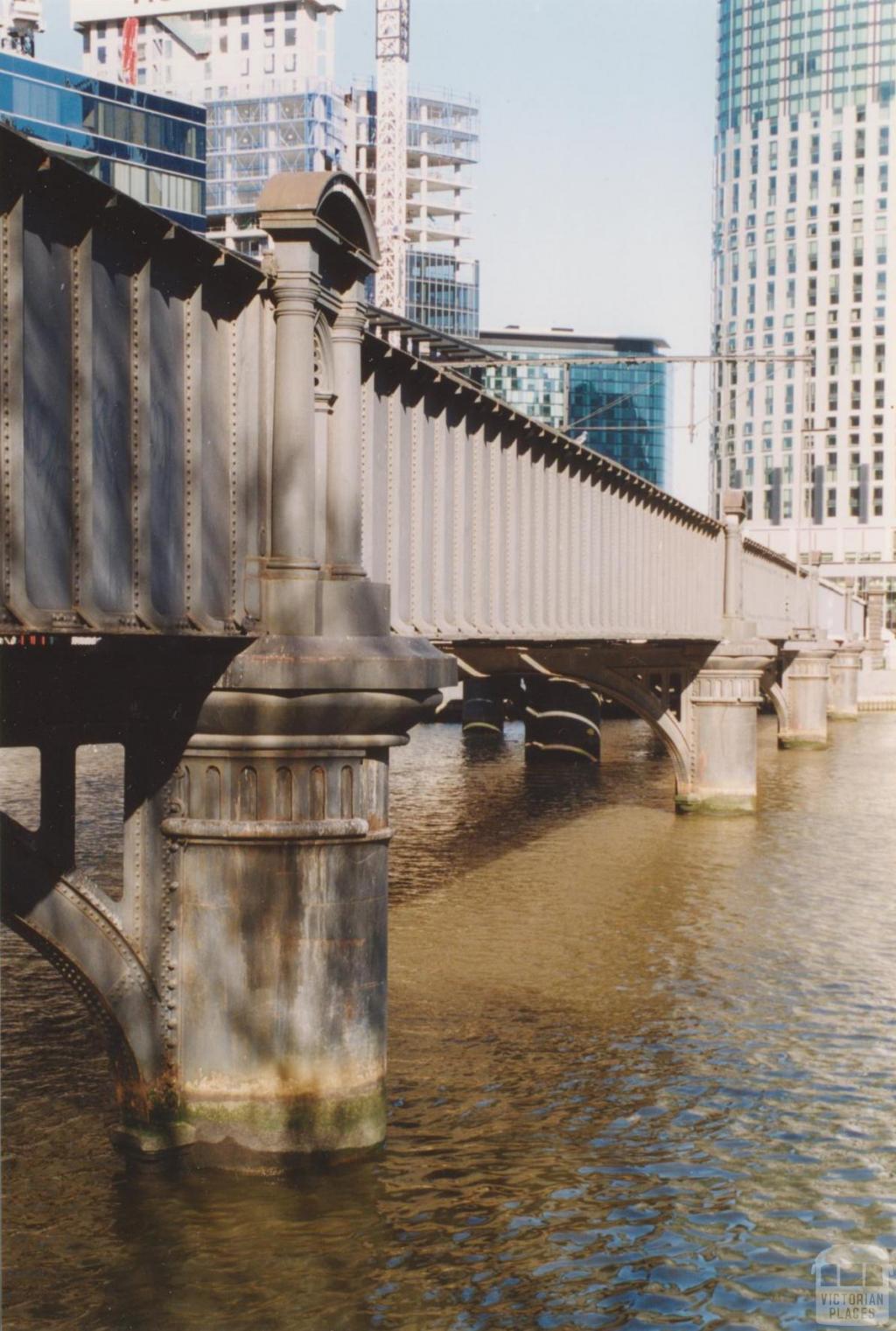 Sandridge rail bridge north west side, 2004