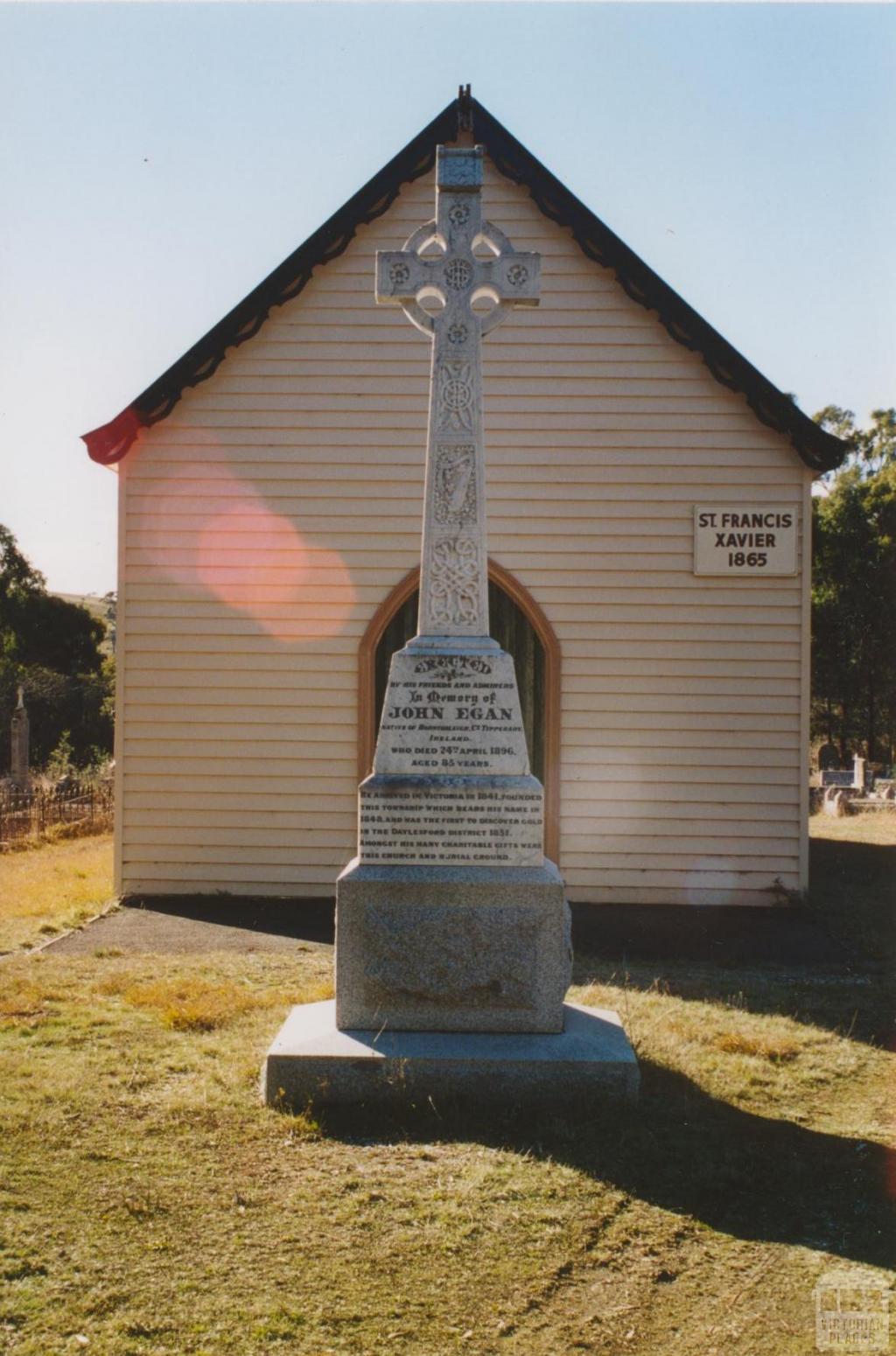 John Egan memorial, Eganstown, 2005