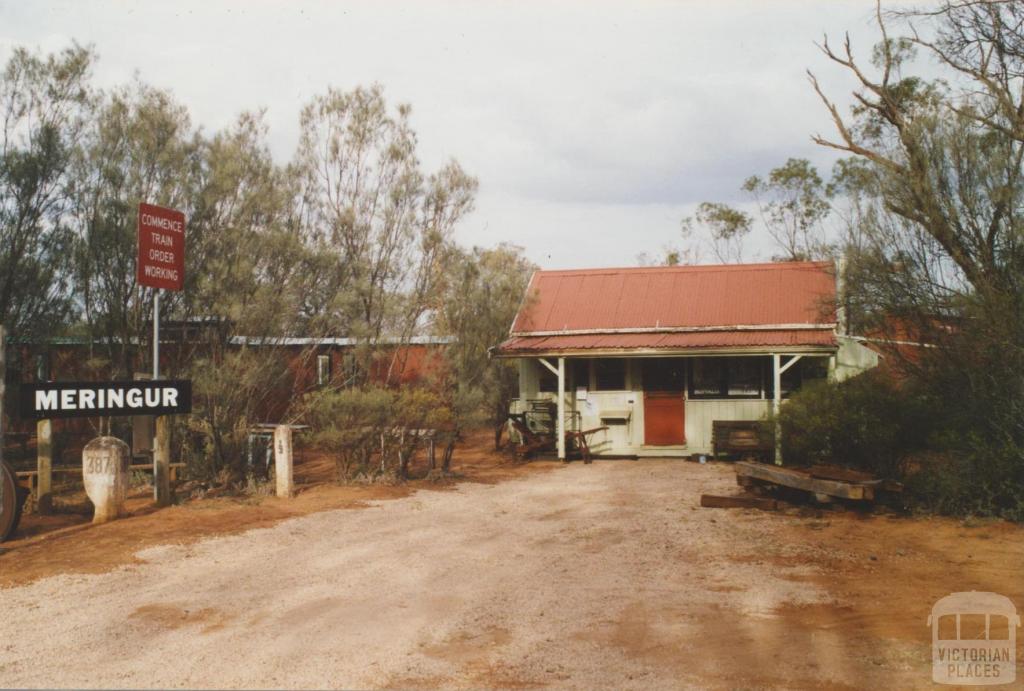 Meringur railway station at Heritage Park, 2007