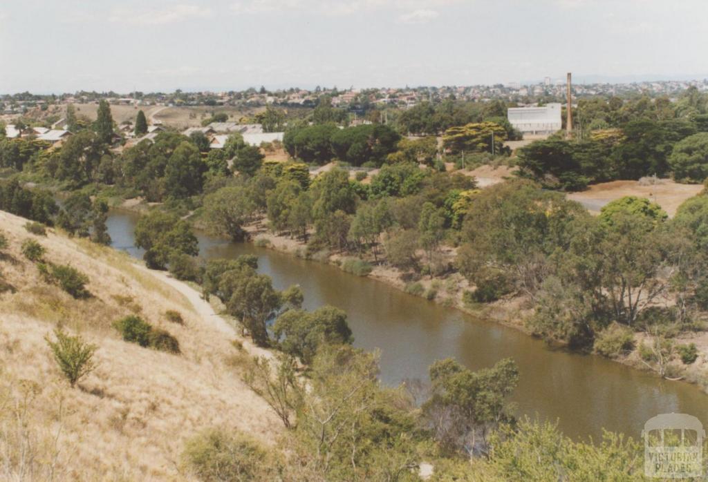 View over Maribyrnong River from Melbourne