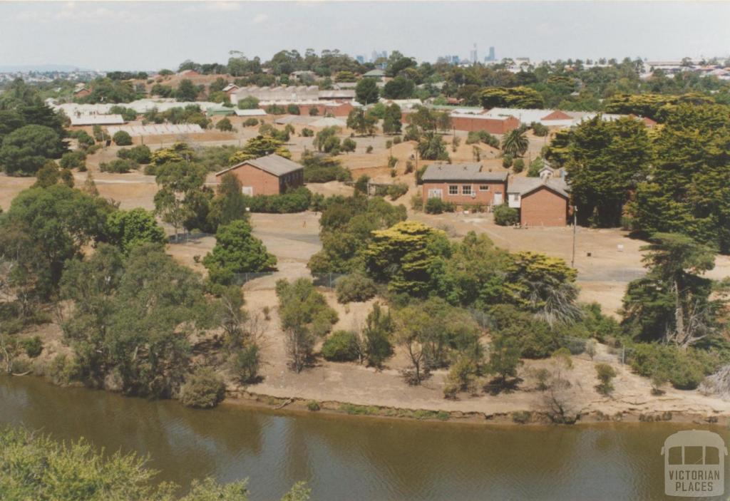 View over Maribyrnong River from Melbourne