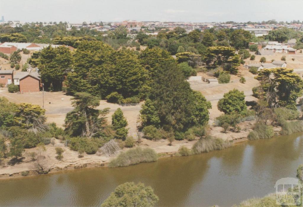 View over Maribyrnong River from Melbourne