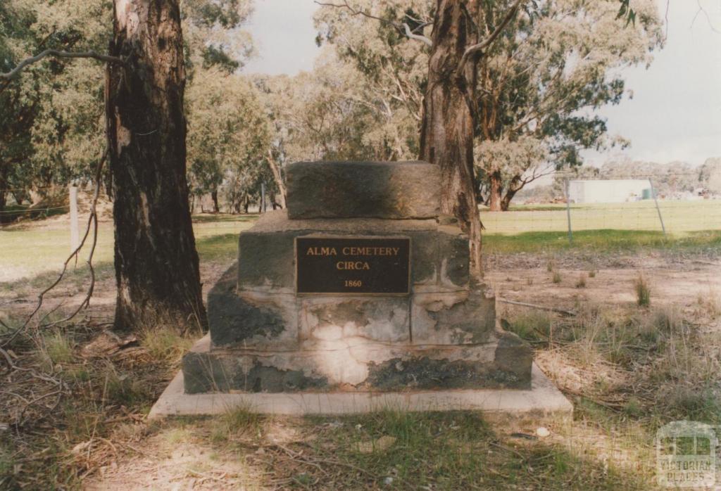 Alma cemetery plaque, 2008