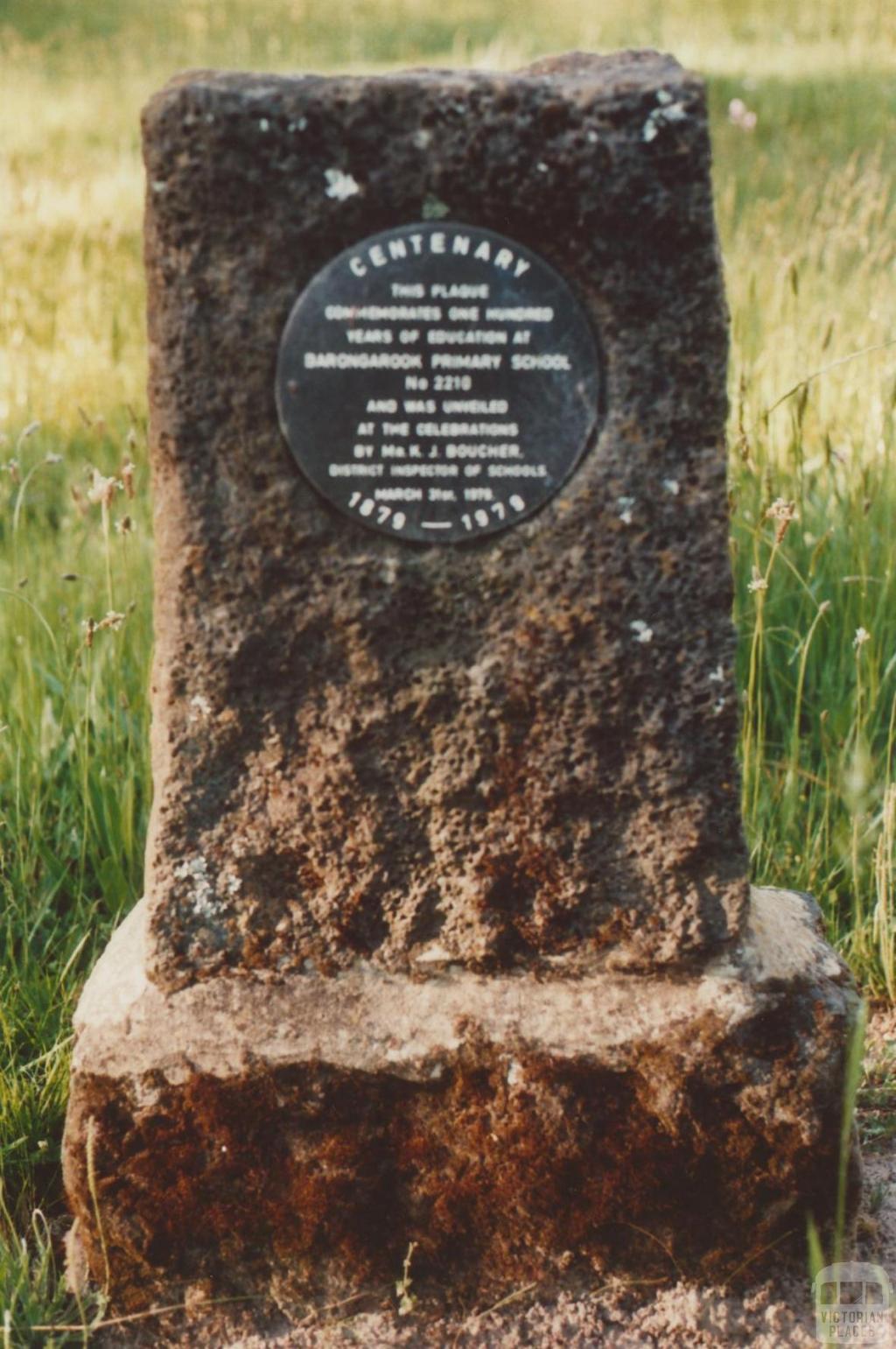 Barongarook primary school memorial, 2009