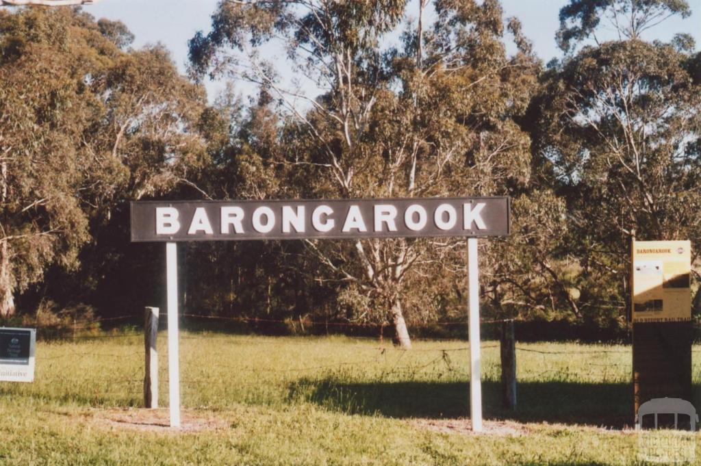 Barongarook railway sign, 2009