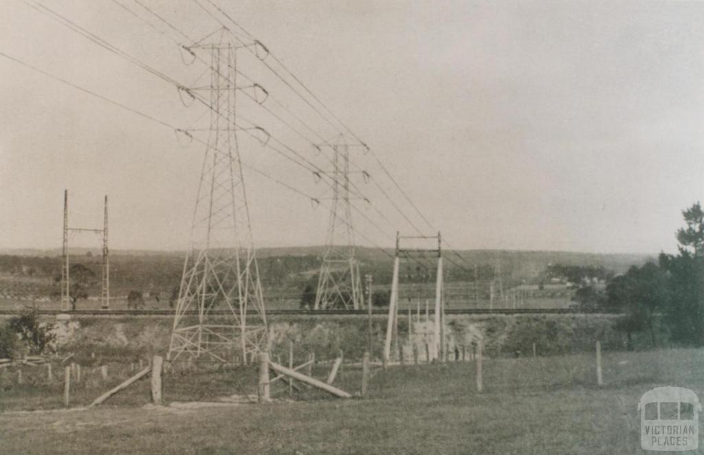 Transmission line Yallourn - Melbourne - Ringwood, 1923