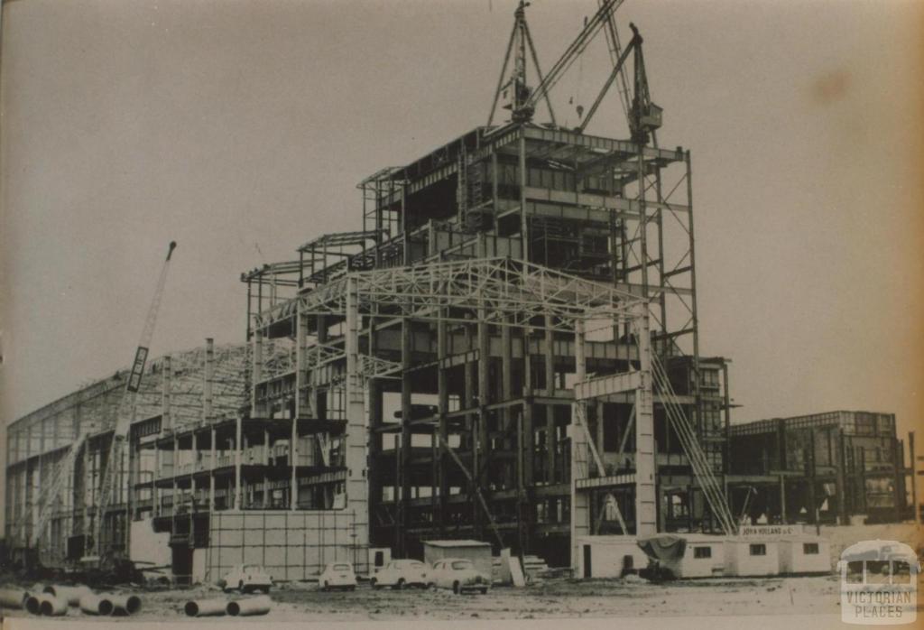 Hazelwood power house in construction, 1961