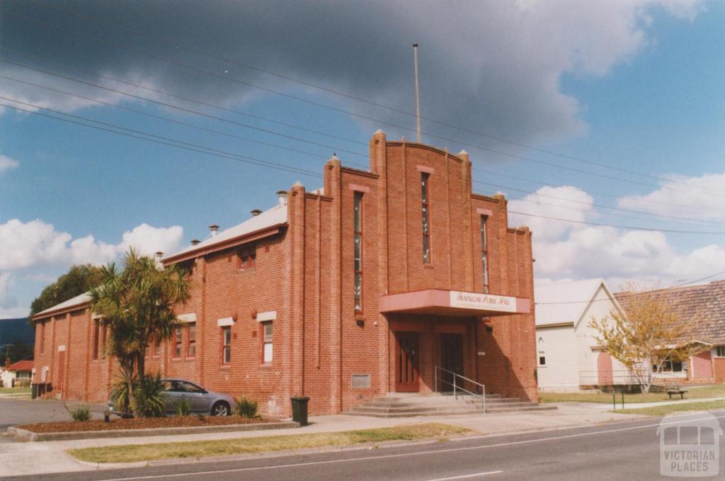 Trafalgar hall and Uniting Church hall, 2010