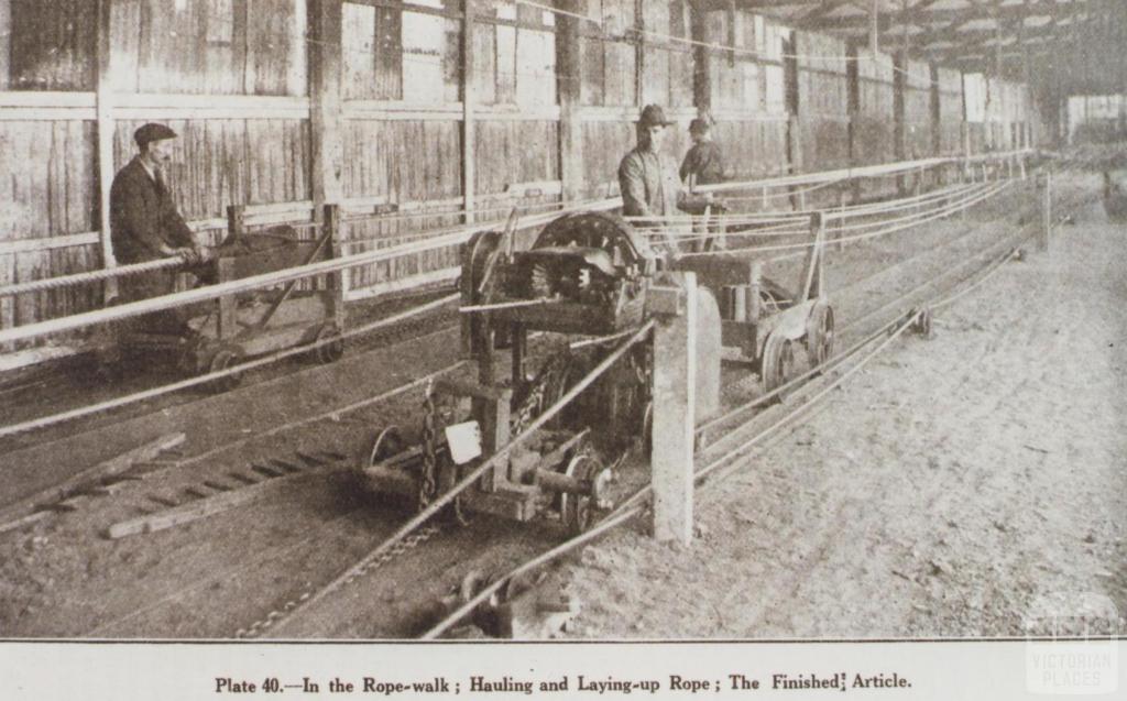 Kinnear's rope works, Footscray, 1921