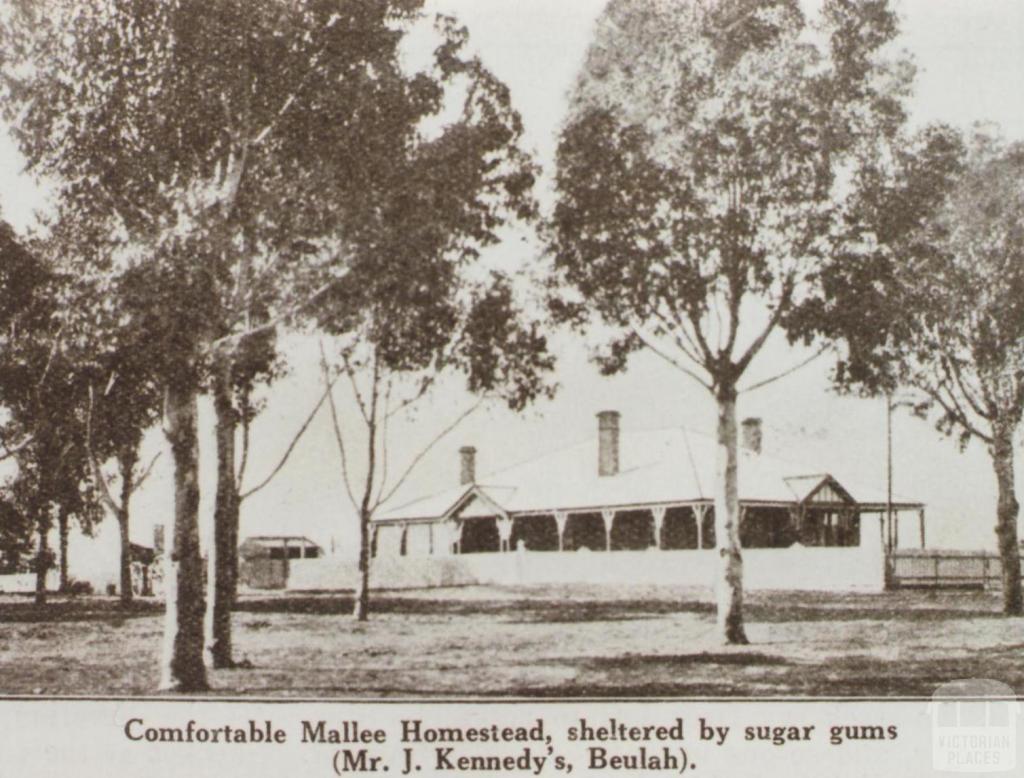 Mr J Kennedy's homestead, Beulah, 1922