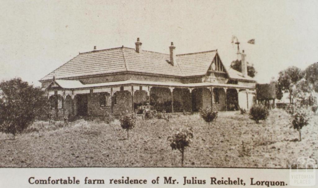 Mr Julius Reichelt's home, Lorquon, 1923