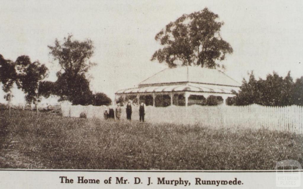 Mr D J Murphy's home, Runnymede, 1925