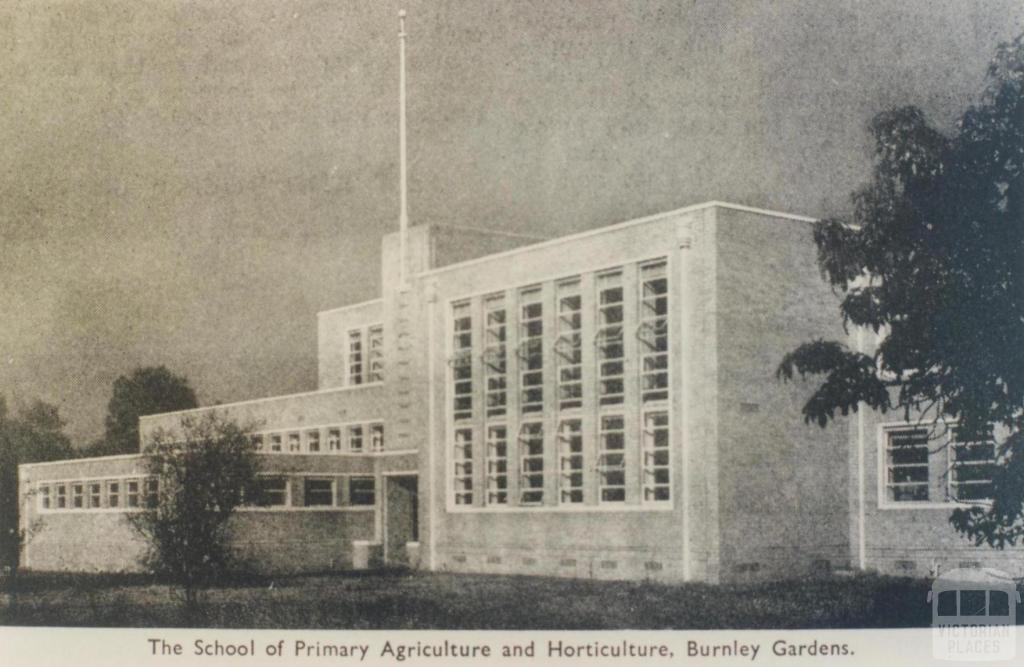 School of Primary Agriculture and Horticulture, Burnley Gardens, 1955