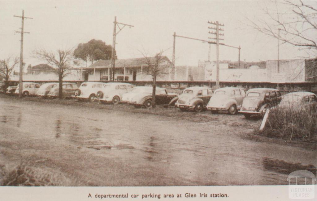 Glen Iris railway station, 1956