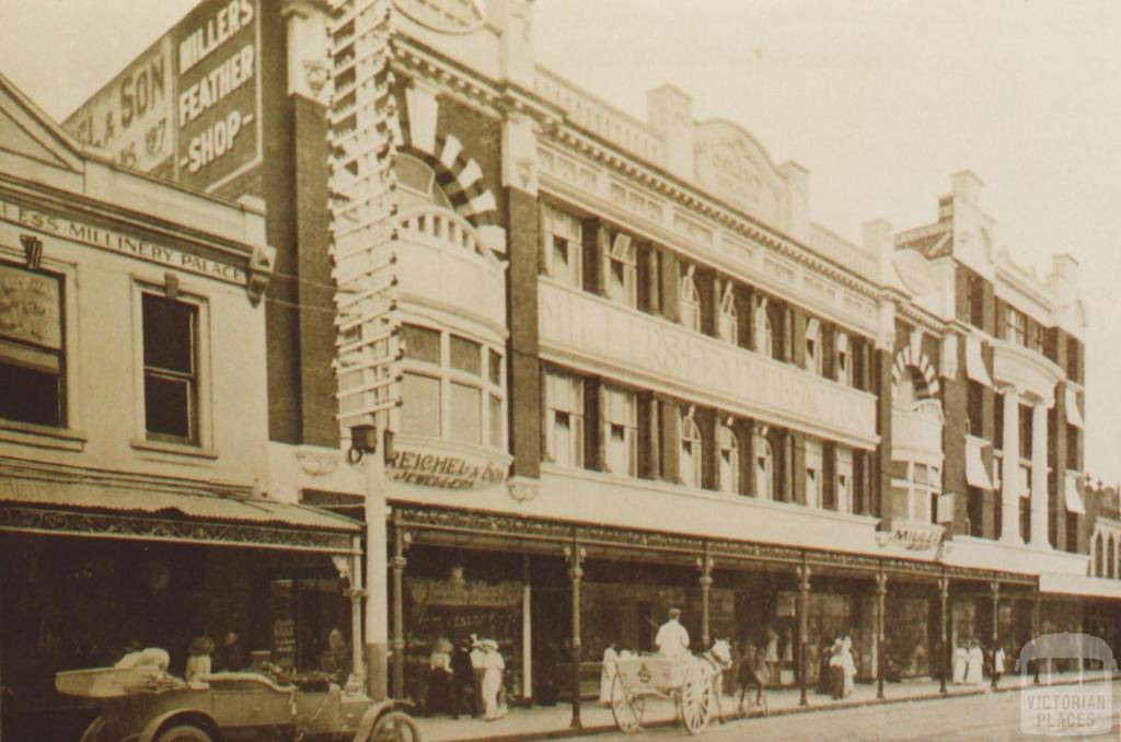 Millers feather factory, Chapel Street, Prahran, 1910