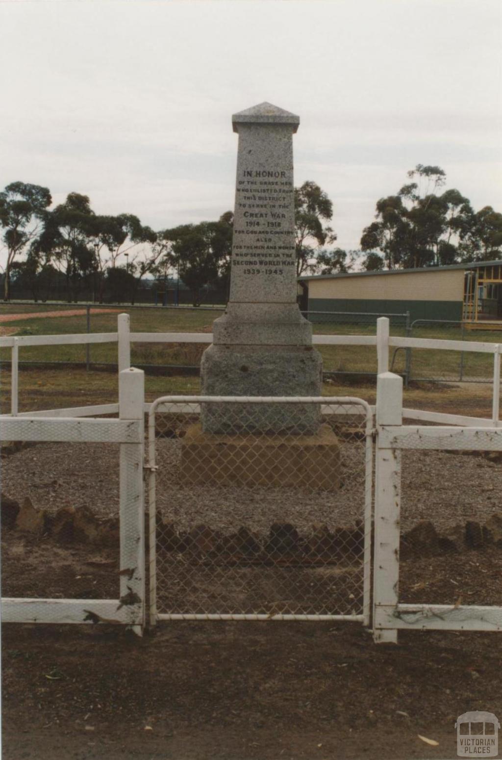 War memorial, Mickleham, 2010