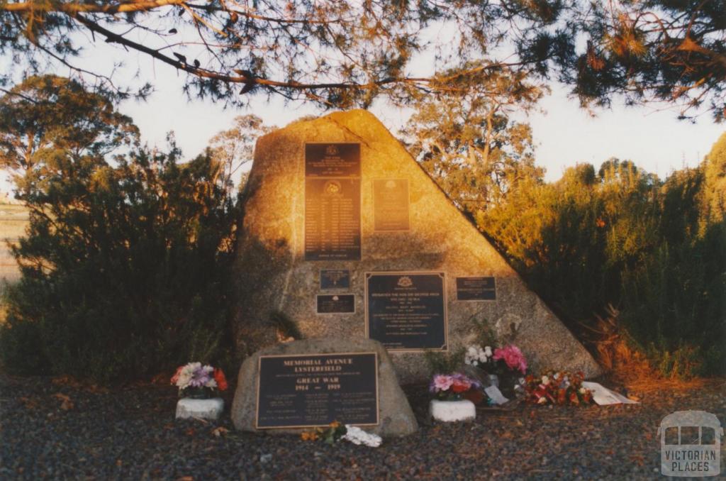 Lysterfield war memorial, Lysterfield Road, 2010