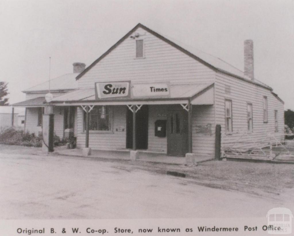 Original B & W Co-op store, Windermere, 1963