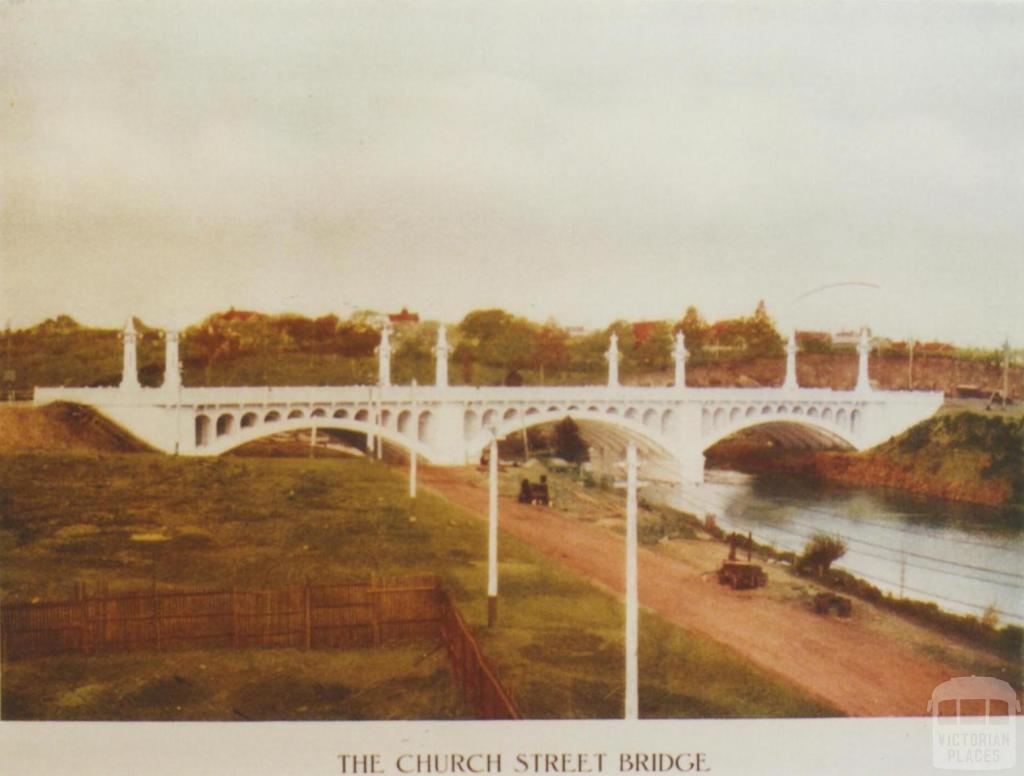 Church Street bridge, Prahran, 1923