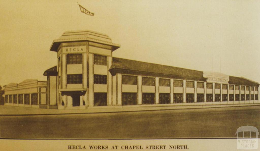 Hecla works, Chapel Street North, South Yarra, 1927