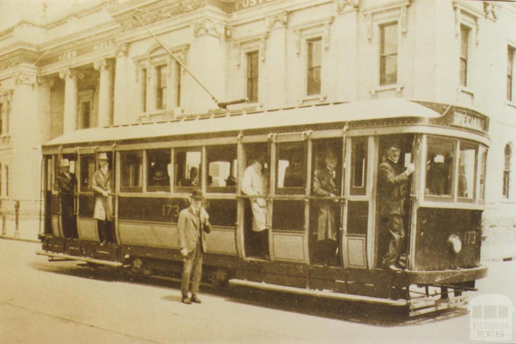 First electric tram, Chapel Street, South Yarra, 1926