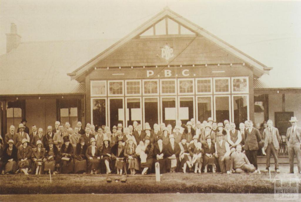 New pavilion, Prahran Bowling Club, 1927